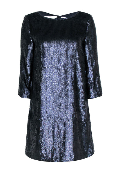 Current Boutique-J. Crew - Navy Blue Sequin Mini Dress Sz 4