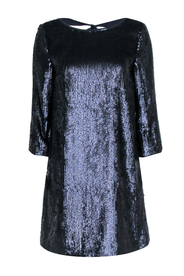 Current Boutique-J. Crew - Navy Blue Sequin Mini Dress Sz 4