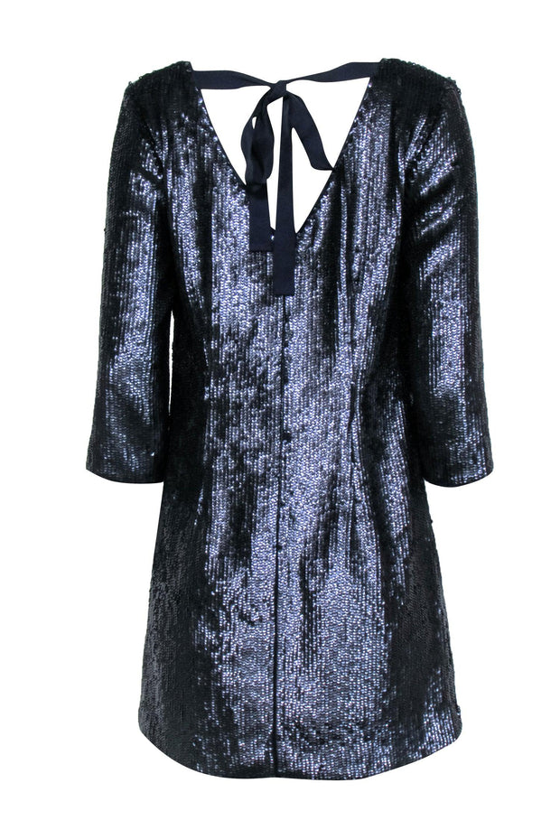 Current Boutique-J. Crew - Navy Blue Sequin Mini Dress Sz 4