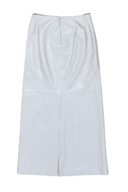Current Boutique-J.Crew - Ivory Leather Maxi Skirt Sz 6