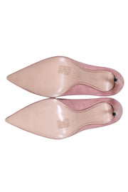 Current Boutique-James Chan - Blush Pink Suede Scalloped Basic Pump sz 9.5