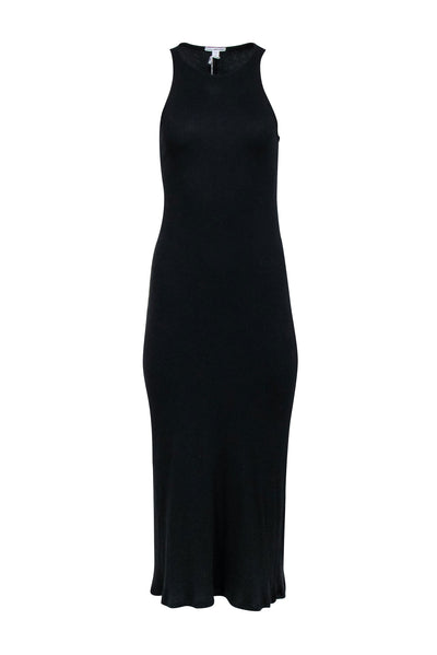 Current Boutique-James Perse - Black Ribbed Sleeveless Maxi Dress Sz XS
