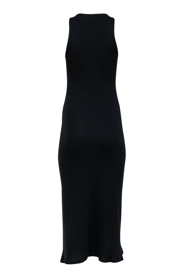 Current Boutique-James Perse - Black Ribbed Sleeveless Maxi Dress Sz XS