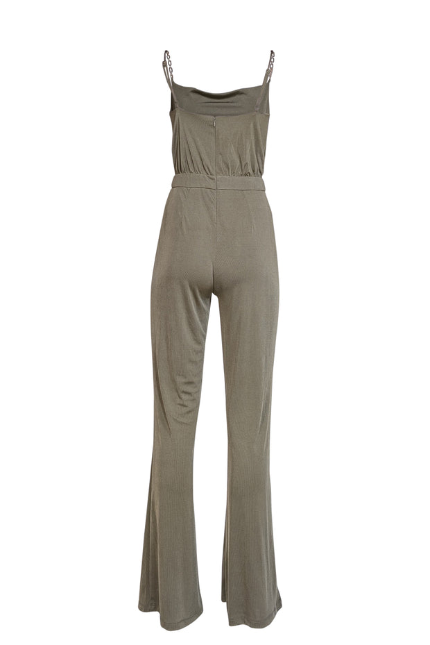 Current Boutique-Jason Wu - Olive Green Sleeveless Jumpsuit Sz S