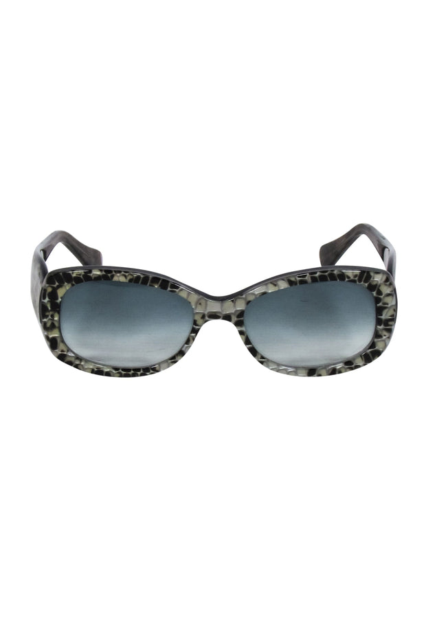 Current Boutique-Jean Lafont - Grey & Black Print Sunglasses
