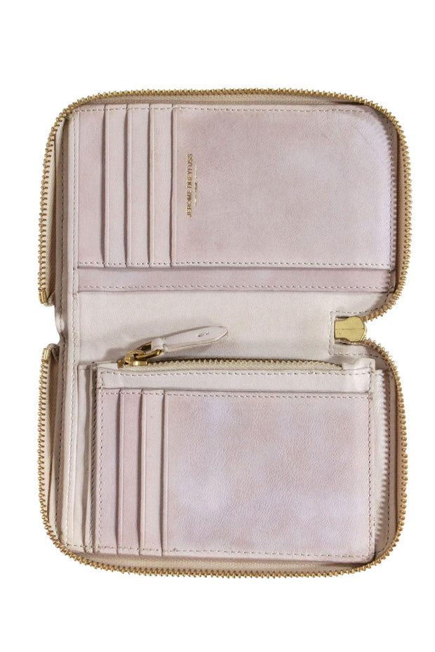 Current Boutique-Jerome Dreyfuss - Beige & Multi Color Snake Skin Print Wallet