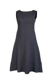 Current Boutique-Jil Sander - Charcoal Grey Wool Sleevless Dress Sz 6