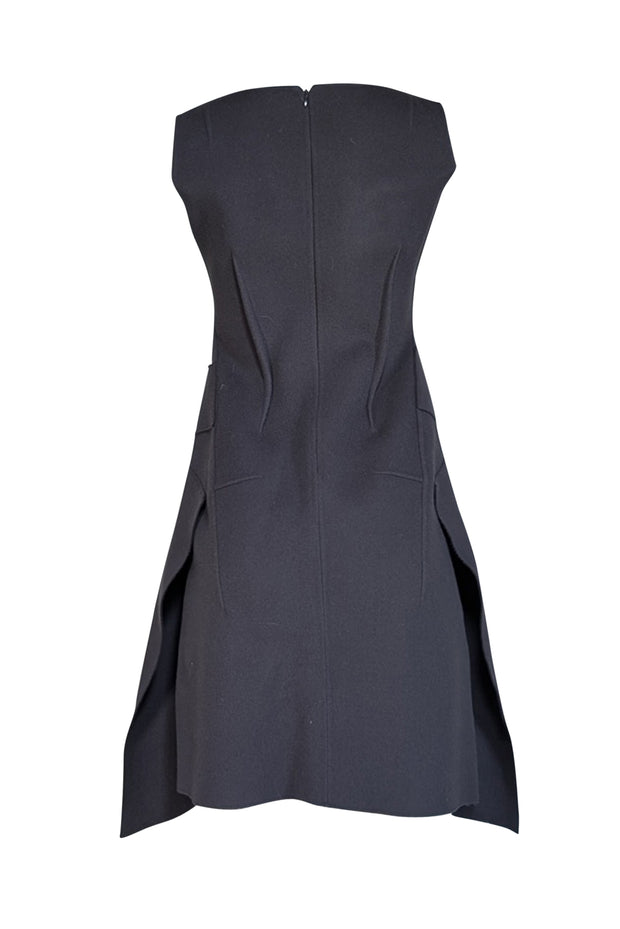 Current Boutique-Jil Sander - Charcoal Grey Wool Sleevless Dress Sz 6