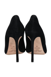 Current Boutique-Jimmy Choo - Black Suede Dempsey Pumps w/ Toe Charms Sz 10