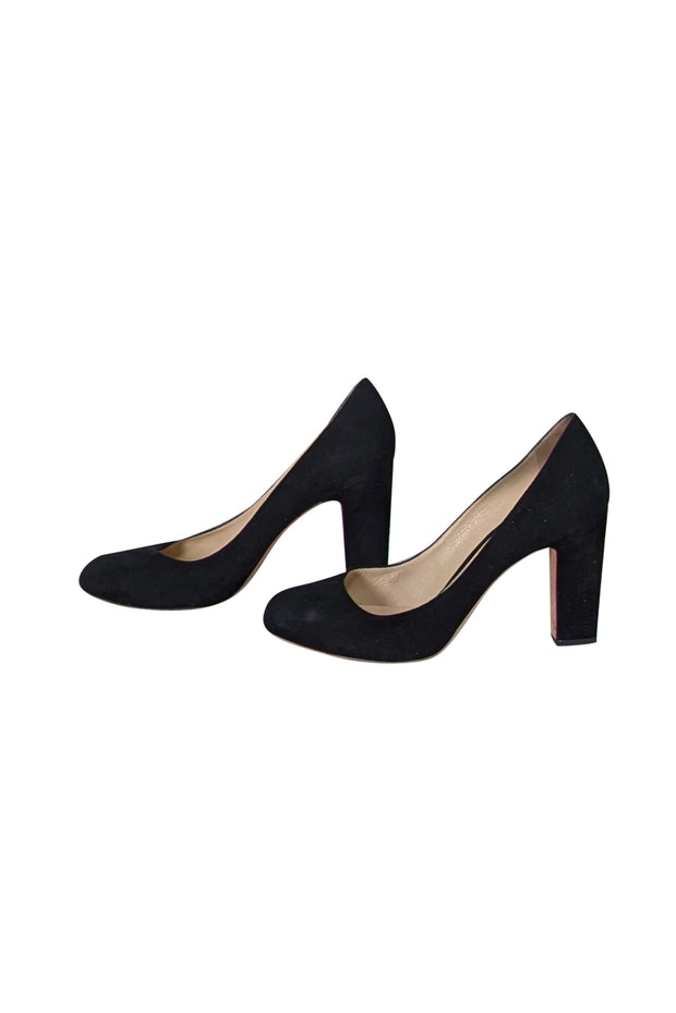 Current Boutique-Jimmy Choo - Black Suede Heels Sz 9