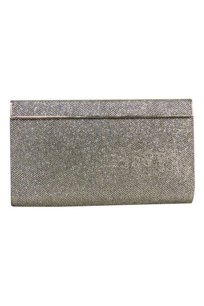 Current Boutique-Jimmy Choo - Gold Metallic Rectangular Clutch