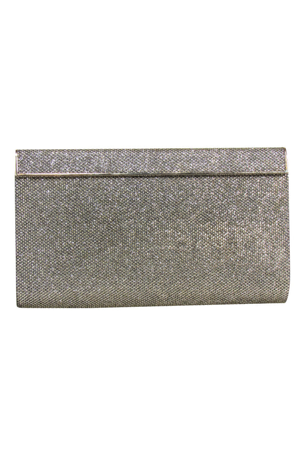 Current Boutique-Jimmy Choo - Gold Metallic Rectangular Clutch