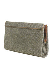 Current Boutique-Jimmy Choo - Gold Metallic Rectangular Clutch