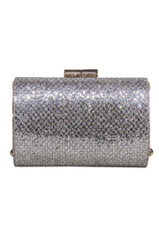 Current Boutique-Jimmy Choo - Silver Glitter Sparkle Small Clutch