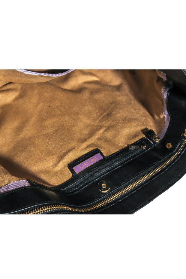 Current Boutique-Jimmy Choo - Purple, Blue & Black Metallic Python Shoulder Bag