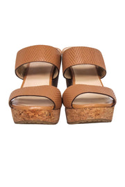 Current Boutique-Jimmy Choo - Tan Leather Cork Wedges Sz 8