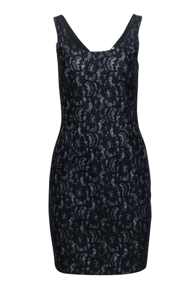Current Boutique-Joie - Black Lace Sleeveless Sheath Dress Sz S