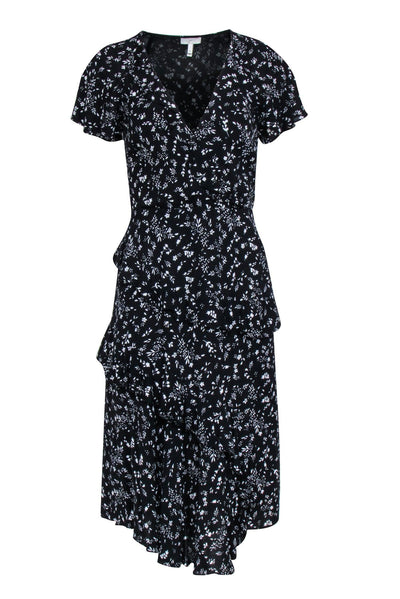 Current Boutique-Joie - Black & White Floral Print Maxi Dress Sz 0