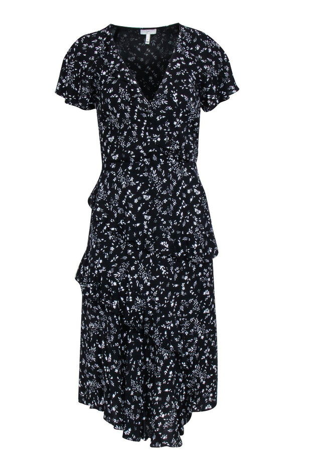 Current Boutique-Joie - Black & White Floral Print Maxi Dress Sz 0