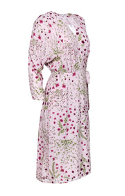 Current Boutique-Joie - Lilac Floral Print Wrap Dress Sz S