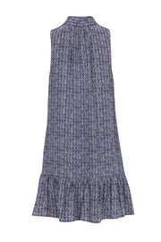 Current Boutique-Joie - Grey Herringbone Sleeveless Dress w/ Neck-tie Sz S