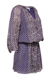 Current Boutique-Joie - Purple Paisley Print Silk Dress Sz S