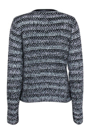 Current Boutique-Joie - Grey & Black Knit Zipper Front Jacket Sz M
