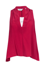 Current Boutique-Joie - Fuchsia Silk "Ocana " Sleeveless Top Sz XS