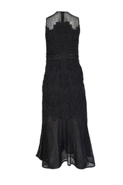 Jonathan Simkhai - Black Lace Sleeveless V-Neckline Formal Dress Sz 8 - Current Boutique