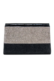 Current Boutique-Karen Millen - Gold & Black Glitter Clutch