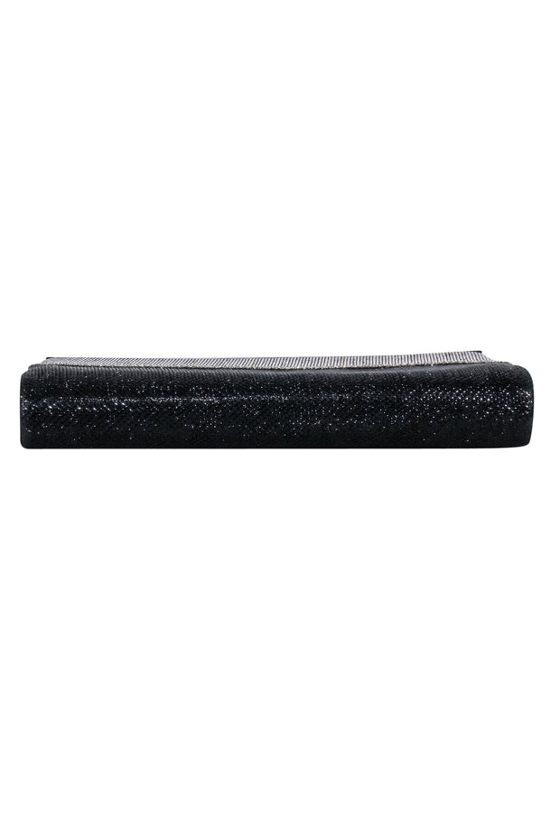 Current Boutique-Karen Millen - Gold & Black Glitter Clutch