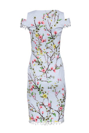 Current Boutique-Karen Millen - Light Blue Floral Cold Shoulder Sz 6