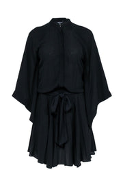 Current Boutique-Karen Millen - Black Mini Dress w/ Embroidered Back Detail Sz 4