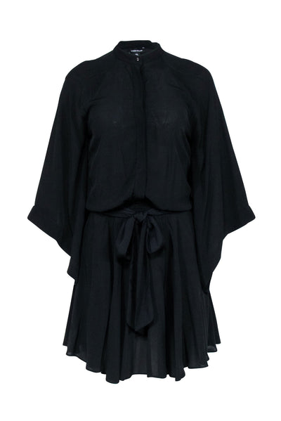 Current Boutique-Karen Millen - Black Mini Dress w/ Embroidered Back Detail Sz 4