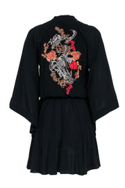 Current Boutique-Karen Millen - Black Mini Dress w/ Embroidered Back Detail Sz 4