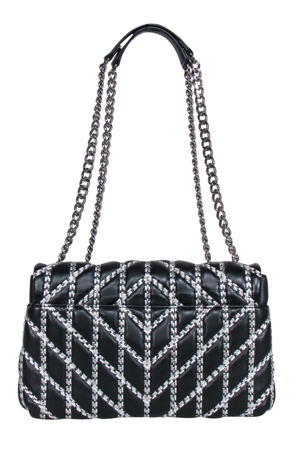 Current Boutique-Karl Lagerfeld - Black Quilted Leather Shoulder Bag