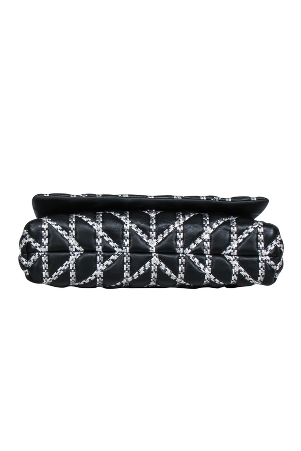Current Boutique-Karl Lagerfeld - Black Quilted Leather Shoulder Bag