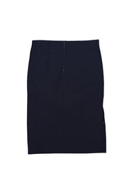 Karolina Zmarlak - Black Mesh Pencil Skirt w/ Zipper Side Slits Sz M - Current Boutique