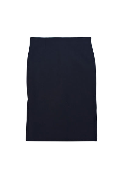 Karolina Zmarlak - Black Mesh Pencil Skirt w/ Zipper Side Slits Sz M - Current Boutique