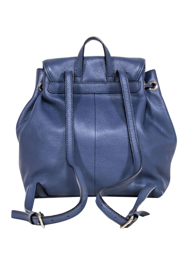Current Boutique-Kate Spade - Navy Leather Fold-Over Backpack