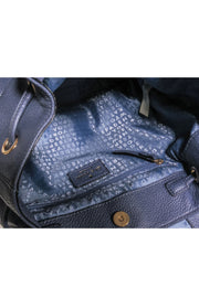 Current Boutique-Kate Spade - Navy Leather Fold-Over Backpack