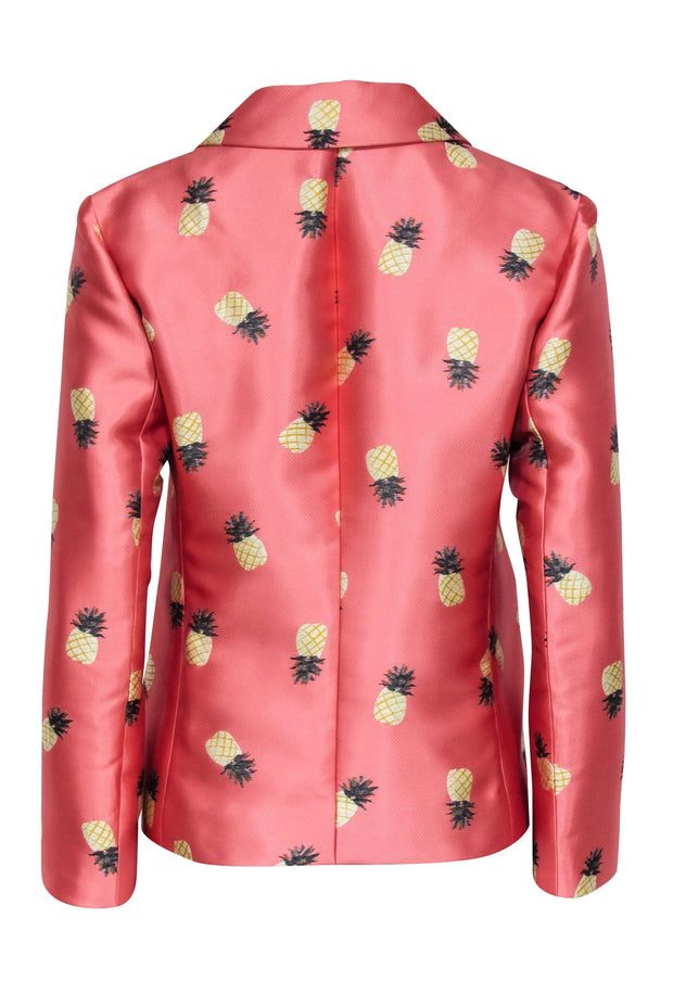 Current Boutique-Kate Spade - Coral Pineapple Jacquard Jacket Sz 4