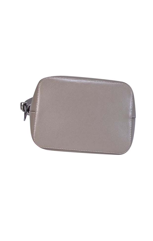 Kate Spade - Grey Leather Bucket Bag - Current Boutique
