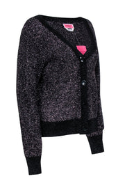 Current Boutique-Kate Spade - Black Metallic Sparkle Cardigan Sz XL