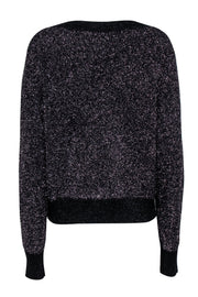 Current Boutique-Kate Spade - Black Metallic Sparkle Cardigan Sz XL