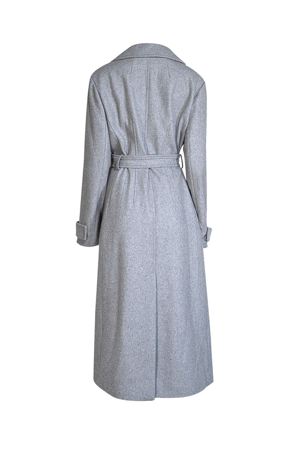 Kate Spade - Grey Long Wool Blend Peacoat Sz XL - Current Boutique