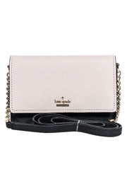 Current Boutique-Kate Spade - Beige & Black Leather Mini Crossbody Bag