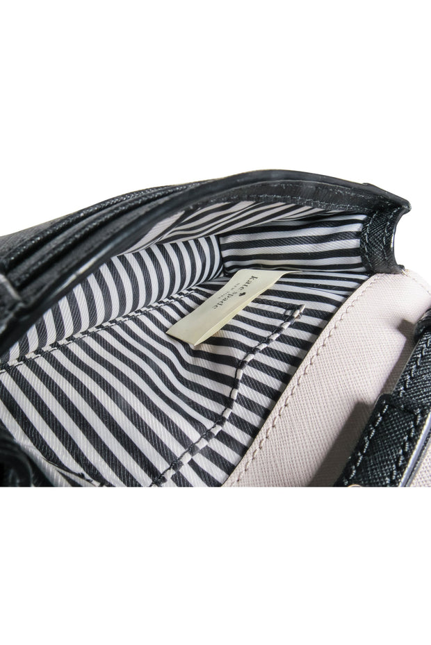 Current Boutique-Kate Spade - Beige & Black Leather Mini Crossbody Bag