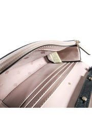 Current Boutique-Kate Spade - Beige & Black Saffiano Leather Crossbody Bag
