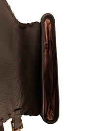Current Boutique-Kate Spade - Black Pebbled Leather Crossbody w/ 3D Flowers